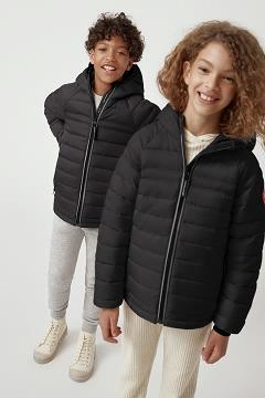 Chamarras Canada Goose Niños Mexico - Sherwood Chaqueta De Plumas Negros YN9108375